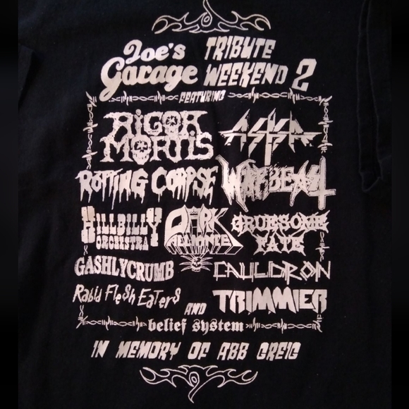 Joes Garage Tribute Weekend Concert Shirt - Picture 2 of 3